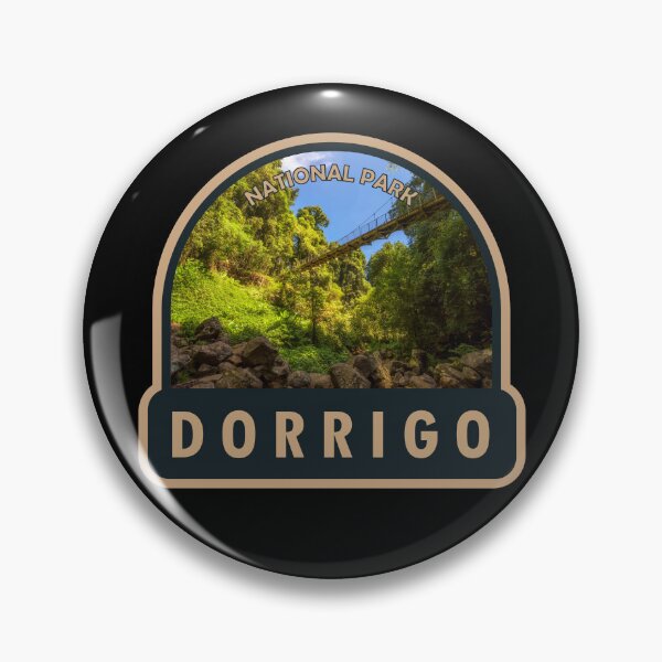 Item preview, Dorrigo National Park Australia Badge designed and sold by KrisSidDesigns.