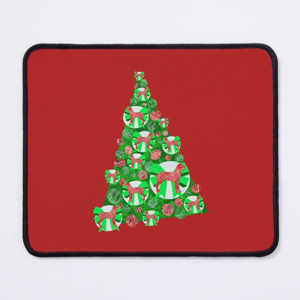 Item preview, Great Dane Breed Green Bow Christmas Tree Dog Silhouette designed and sold by AMSonArt.