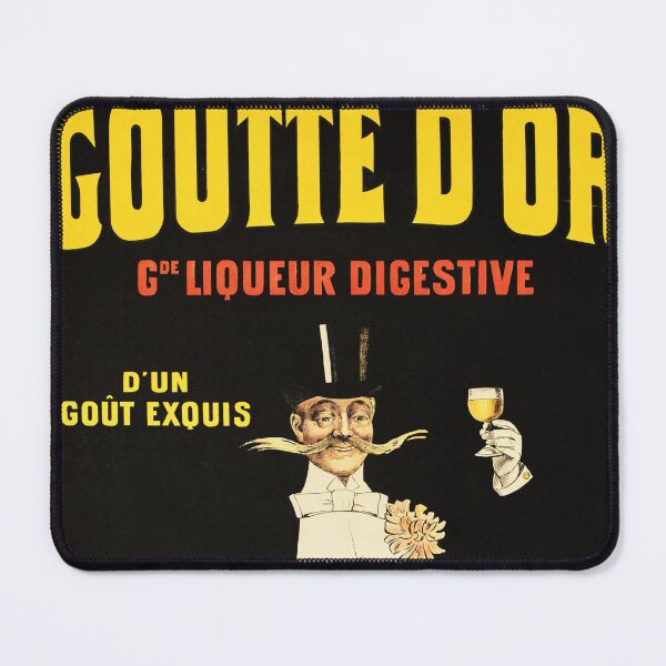 Item preview, LA GOUTTE D' OR Liqueur Digestive Vintage French Alcohol Advertisement Poster designed and sold by retroposters.