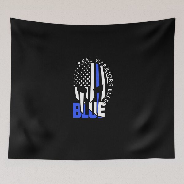 Item preview, Real Warriors Bleed Blue designed and sold by BeUniqueMe.