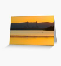Sunset Stacks over Eraring Greeting Card