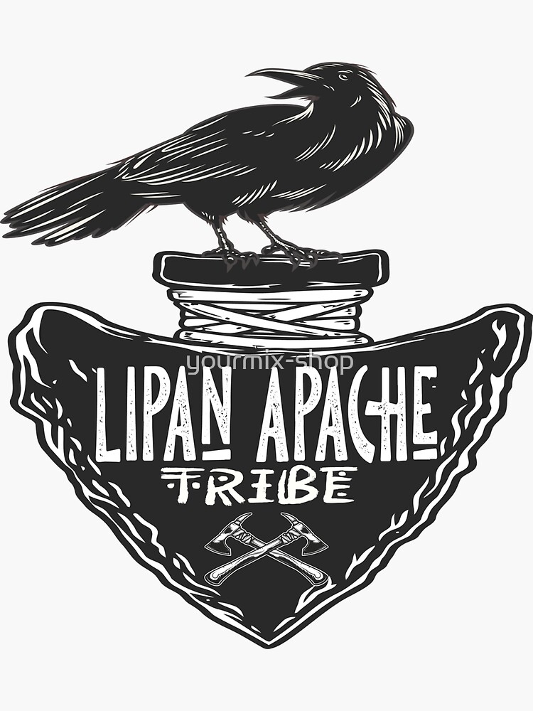 "Lipan Apache Tribe Native American Raven Spirit " Sticker for Sale