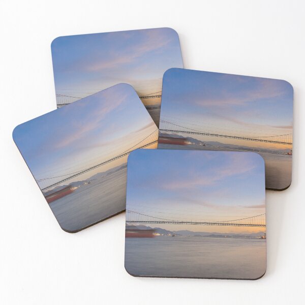 Item preview, Enjoying sunset with Kanmon Bridge at Kanmon Straits designed and sold by AvonPerception.