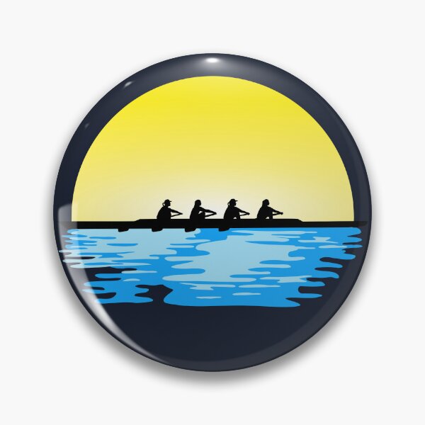 Item preview, Rowing, Crew, Woman Quad Rowing team on water and sunset designed and sold by claudiasartwork.