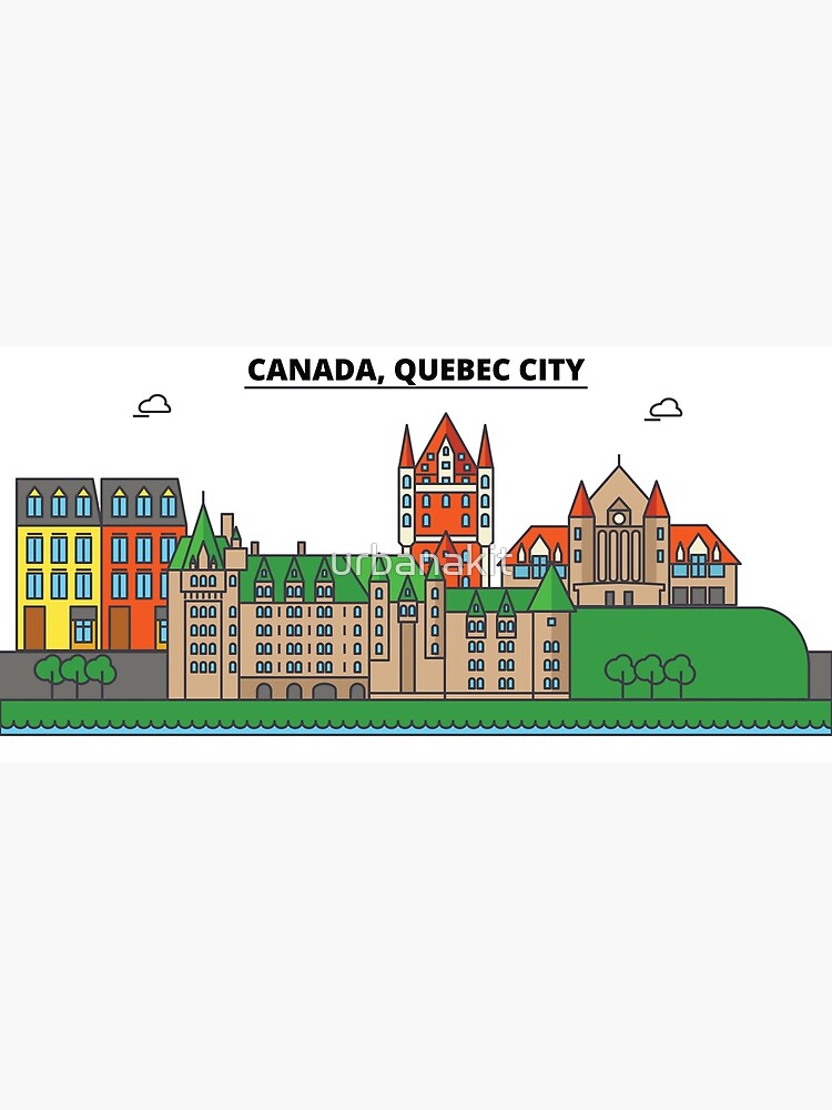 "Canada, Quebec City City Skyline Design" Poster by urbanakit Redbubble "Canada, Quebec City City Skyline Design" Poster by urbanakit Redbubble