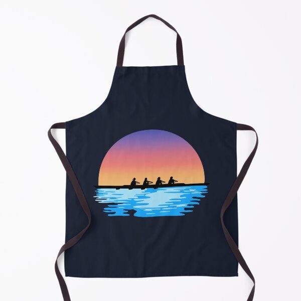 Item preview, Rowing, Crew, Woman Quad Rowing team on water and sunset designed and sold by claudiasartwork.