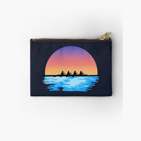 Item preview, Rowing, Crew, Woman Quad Rowing team on water and sunset designed and sold by claudiasartwork.