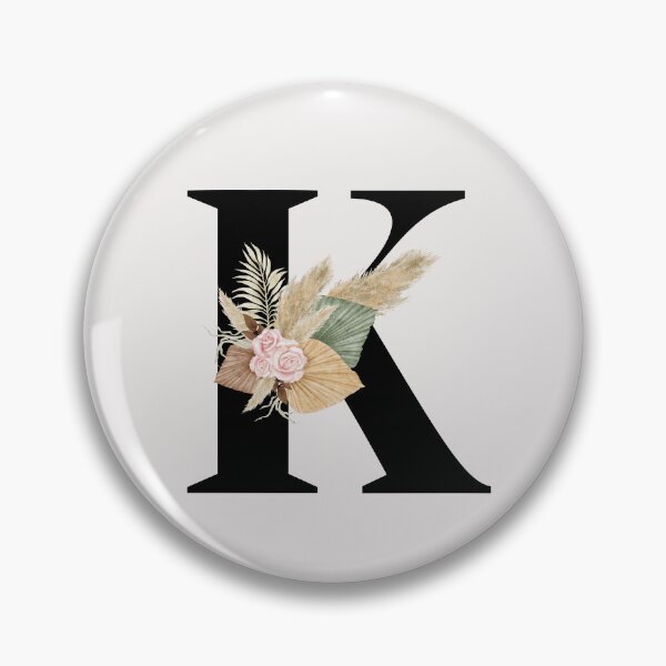 Item preview, letter k floral designed and sold by LU NA.