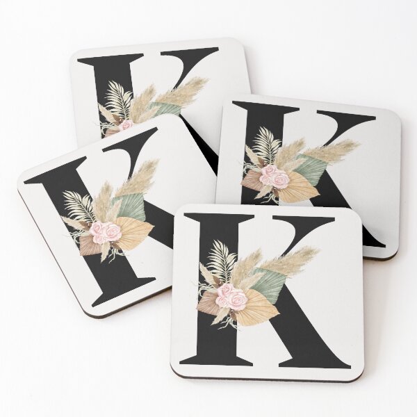 Item preview, letter k floral designed and sold by LU NA.