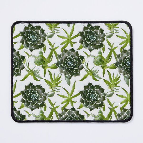 Item preview, Watercolor Succulents on a White Background Watercolor Art designed and sold by ClairesPatterns.