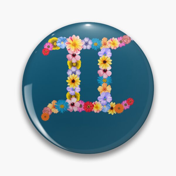Item preview, Floral Gemini Zodiac Sign   designed and sold by BobbyMartiArt.