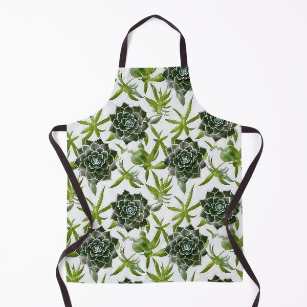 Item preview, Watercolor Succulents on a White Background Watercolor Art designed and sold by ClairesPatterns.