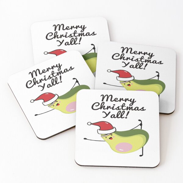 Item preview, Cute Avocado Wishing You A Merry Christmas Yall! designed and sold by surprise-to-me.
