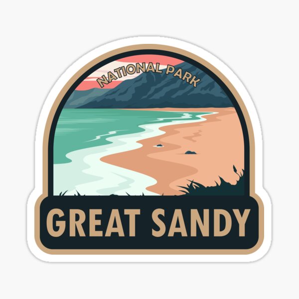 Item preview, Great Sandy National Park Australia Badge designed and sold by KrisSidDesigns.