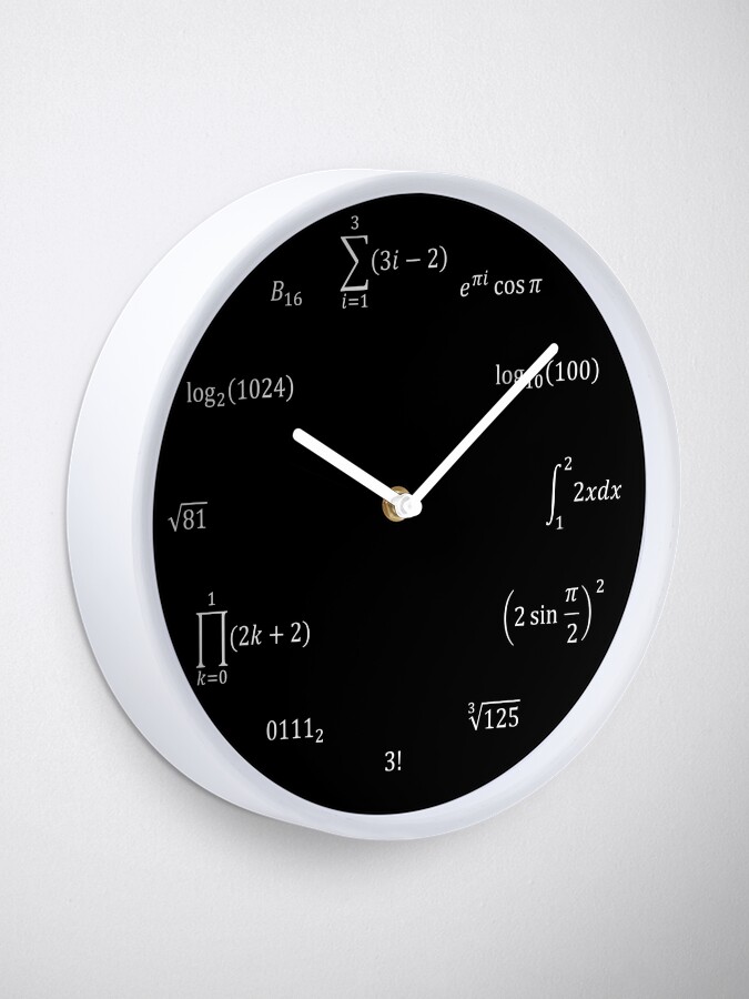 Reloj orders de matematicas