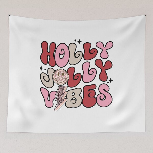 Item preview, Holly Jolly Vibes Retro Vintage Christmas (Christmas Retro Holiday Season)  designed and sold by i-longmanshop.