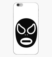 Lucha Libre // Mexican Wrestling Mask Black and White iPhone Case