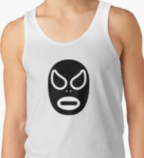 Lucha Libre // Mexican Wrestling Mask Black and White Tank Top