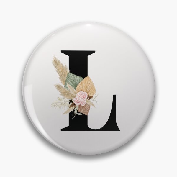 Item preview, letter l floral designed and sold by LU NA.