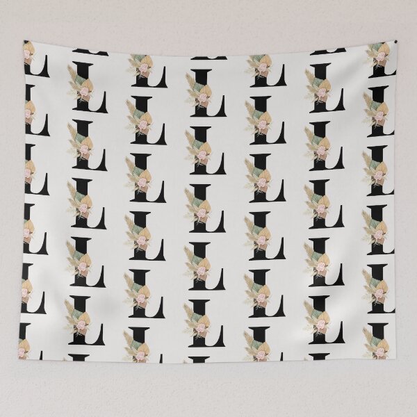 Item preview, letter l floral designed and sold by LU NA.