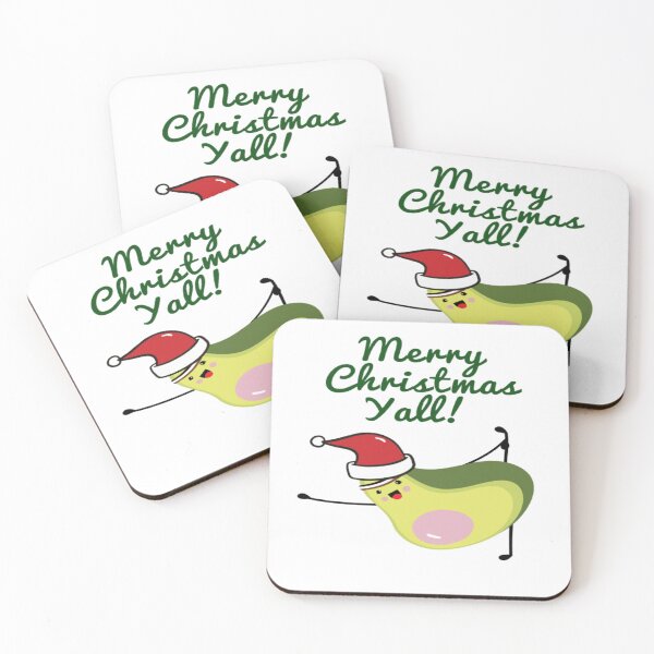 Item preview, Cute Avocado Wishing You A Merry Christmas Yall! designed and sold by surprise-to-me.