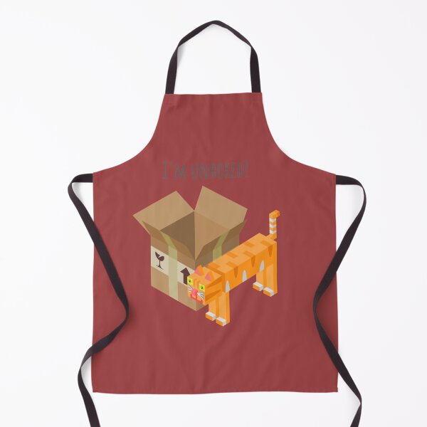 Item preview, A box and a ginger cat in funny boxed design with "I'm unboxed!" text designed and sold by RickSchoen.