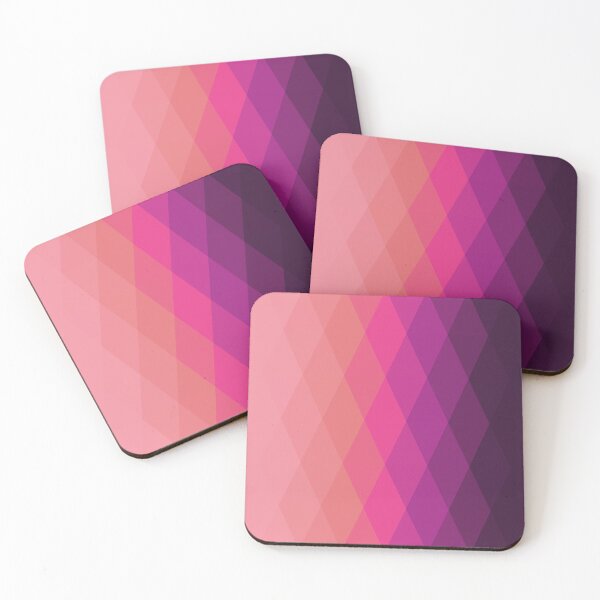 Item preview, Pink and Purple Sunset Abstract Diamond Tile Pattern designed and sold by patternsoup.