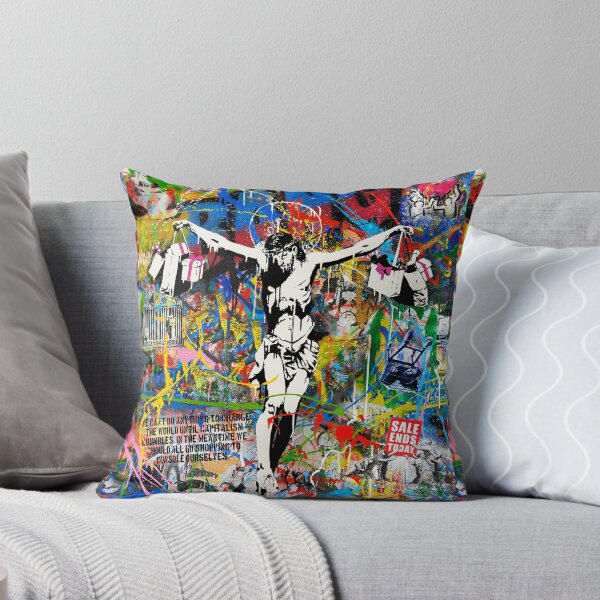 Item preview, Banksy Shopping Jesus Pop Street Art Mashup designed and sold by WE-ARE-BANKSY.