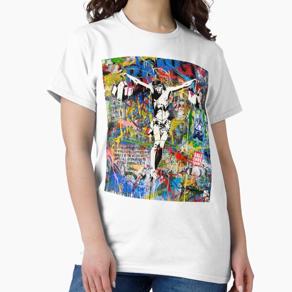 Item preview, Banksy Shopping Jesus Pop Street Art Mashup designed and sold by WE-ARE-BANKSY.