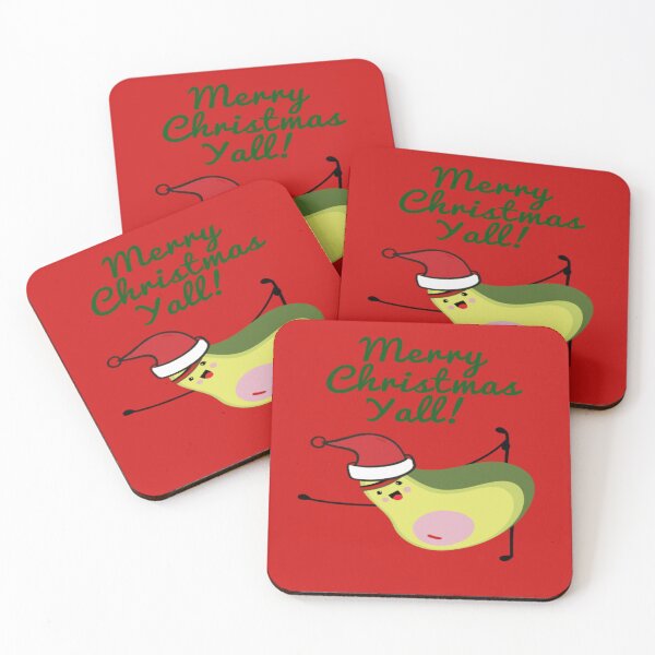 Item preview, Cute Avocado Wishing You A Merry Christmas Yall! designed and sold by surprise-to-me.