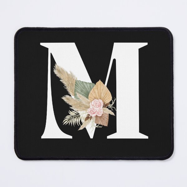 Item preview, letter m floral designed and sold by LU NA.