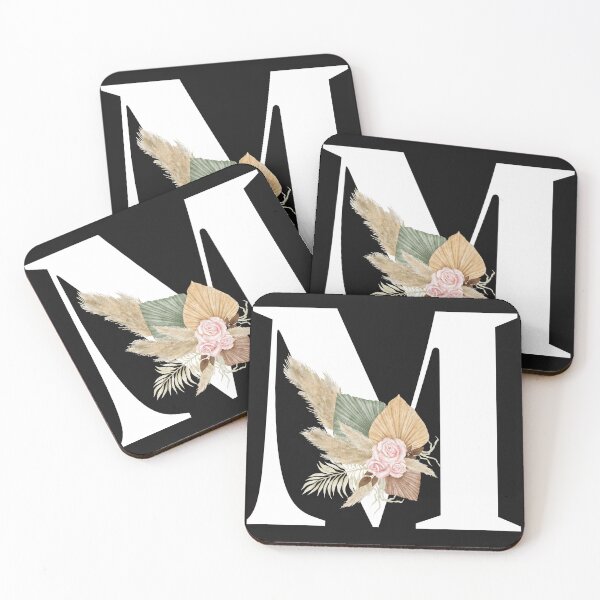 Item preview, letter m floral designed and sold by LU NA.