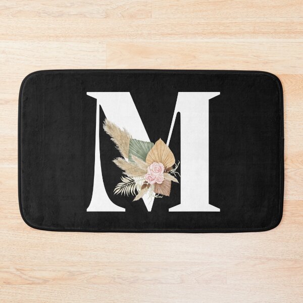 Item preview, letter m floral designed and sold by LU NA.