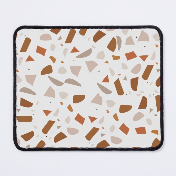 Item preview, Boho Burnt Orange Terrazzo Pattern Print Abstract designed and sold by AichaShopS.