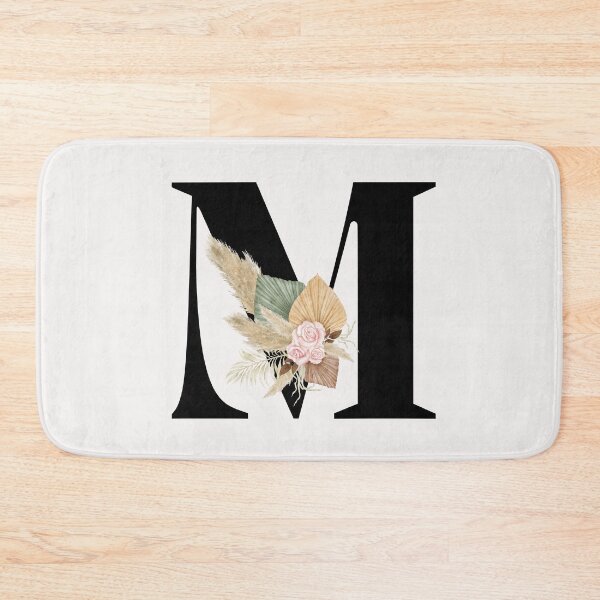 Item preview, letter m floral designed and sold by LU NA.