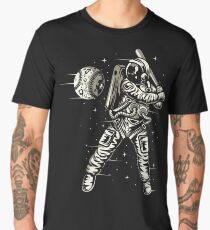 Space Baseball Astronaut Retro Vintage Men's Premium T-Shirt