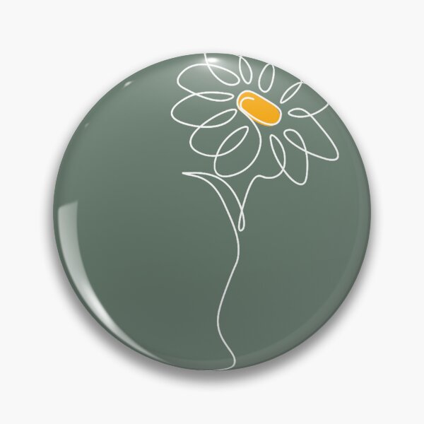 Item preview, Boho Daisy Flower Line Art Sage Green Minimalistic designed and sold by AichaShopS.