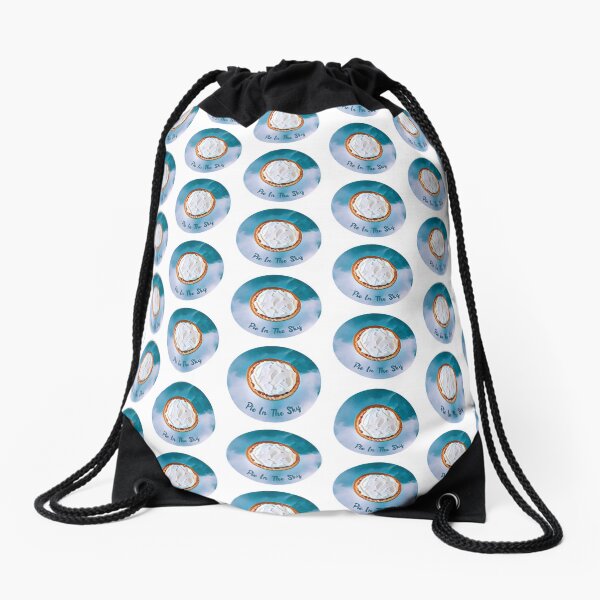Pie In The Sky Round Drawstring Bag