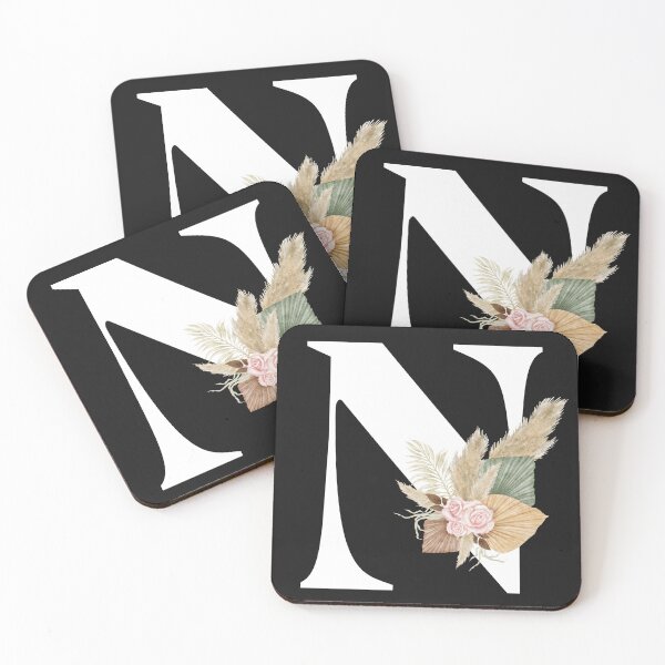 Item preview, letter n floral designed and sold by LU NA.