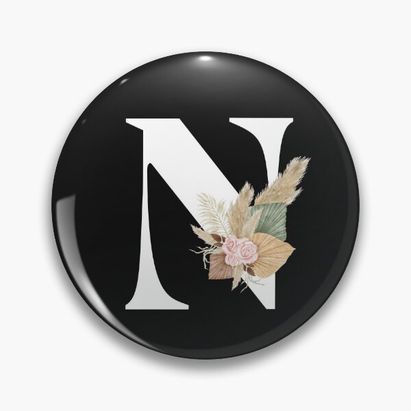 Item preview, letter n floral designed and sold by LU NA.