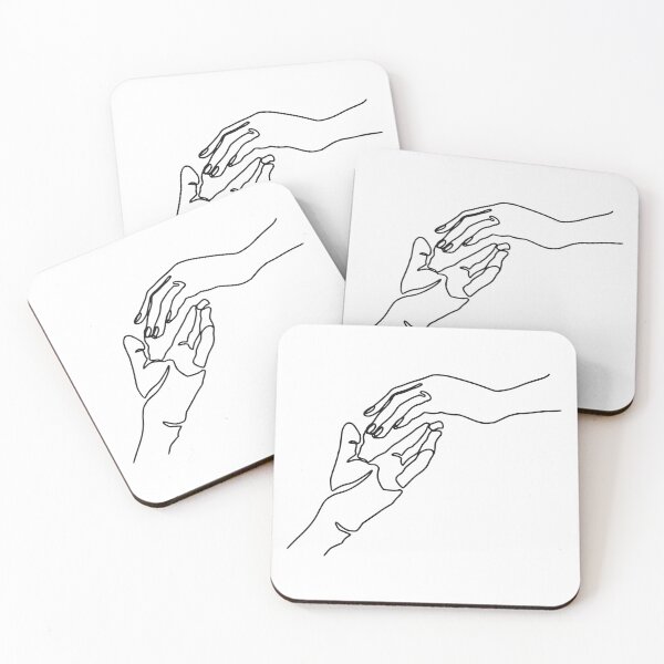 Item preview, Line Art Holding Hands, Love Hands designed and sold by MyTrueLove.