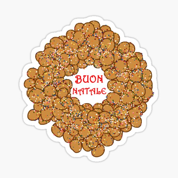 Item preview, Buon Natale Italian Christmas Struffoli Ring designed and sold by Deborah Camp.