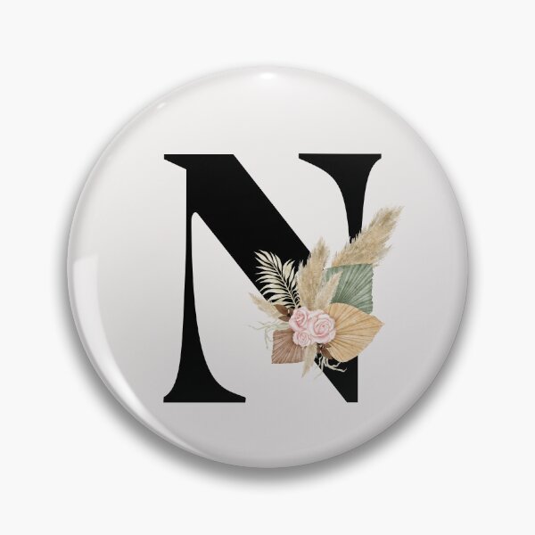 Item preview, letter n floral designed and sold by LU NA.
