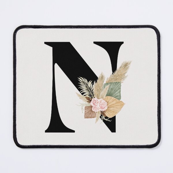 Item preview, letter n floral designed and sold by LU NA.