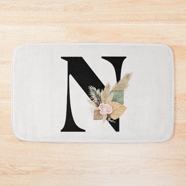 Item preview, letter n floral designed and sold by LU NA.