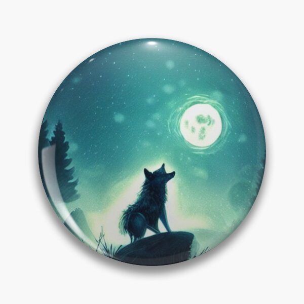 Item preview, Lone Wolf Howling at the Moon  - Your own style designed and sold by Akimatax ✯✯✯✯✯.