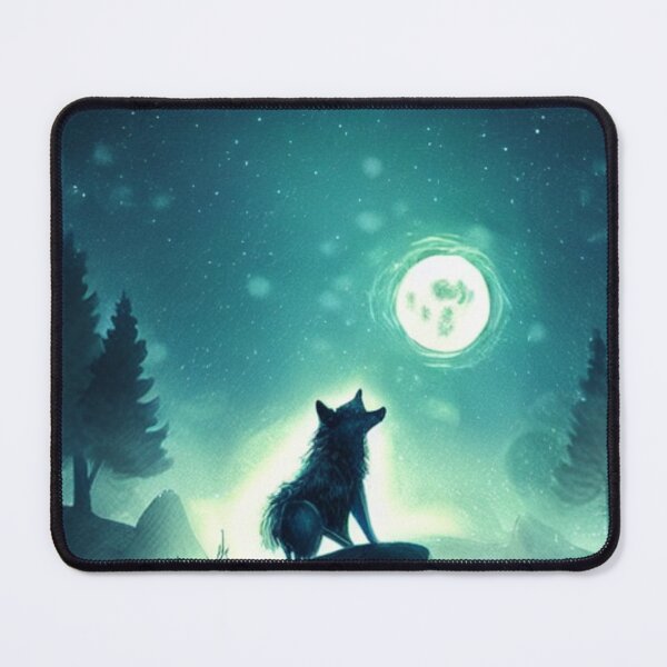 Item preview, Lone Wolf Howling at the Moon  - Your own style designed and sold by Akimatax ✯✯✯✯✯.