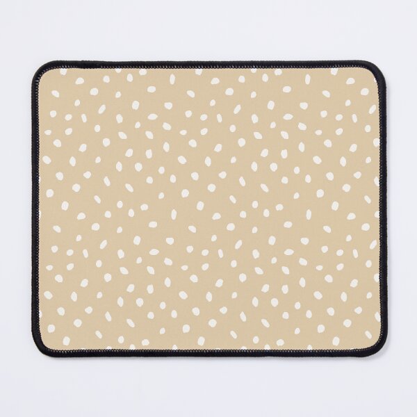 Item preview, Confetti spots white on taupe pattern designed and sold by HazelFisher.