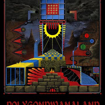 Artwork thumbnail, Nonagon Infinity The Lizard Wizard Music Rock Gift Fan by KarolSzewczyk