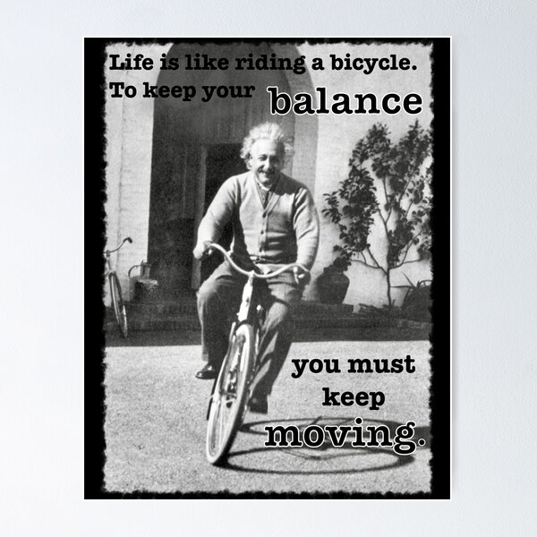 Item preview, Einstein on his bike designed and sold by wabisabi-design.